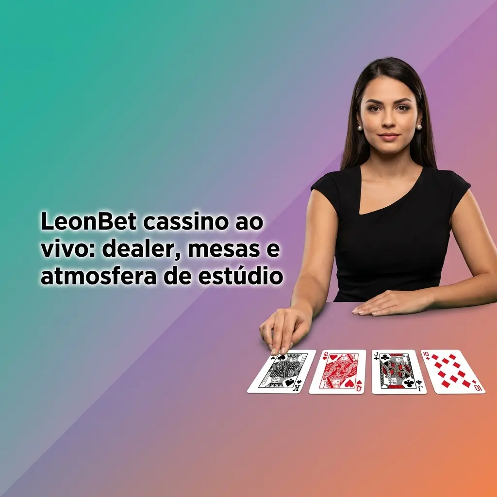 Cassino ao vivo LeonBet com dealer real em estúdio, mesas de roleta e blackjack, chat e apostas em tempo real