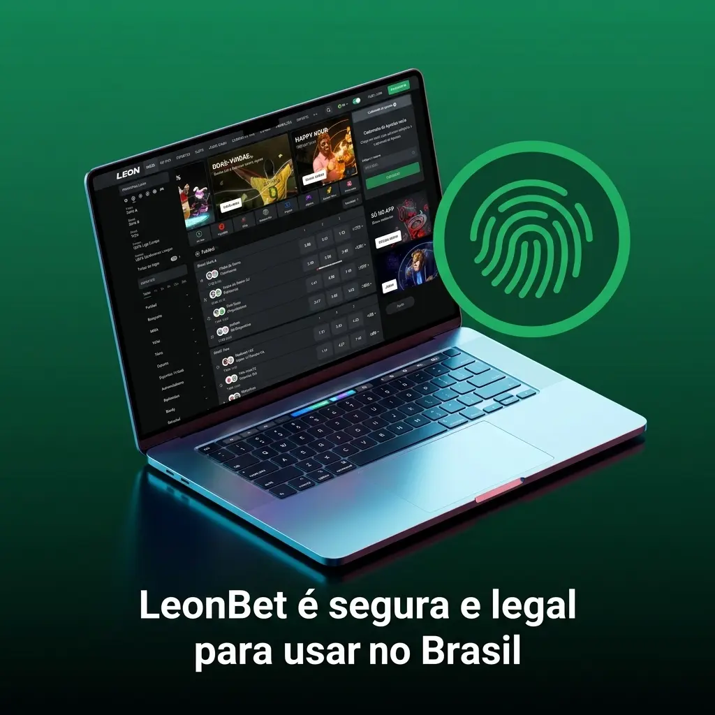Página da LeonBet destacando segurança, licença internacional, políticas, verificação de identidade e jogo responsável no Brasil