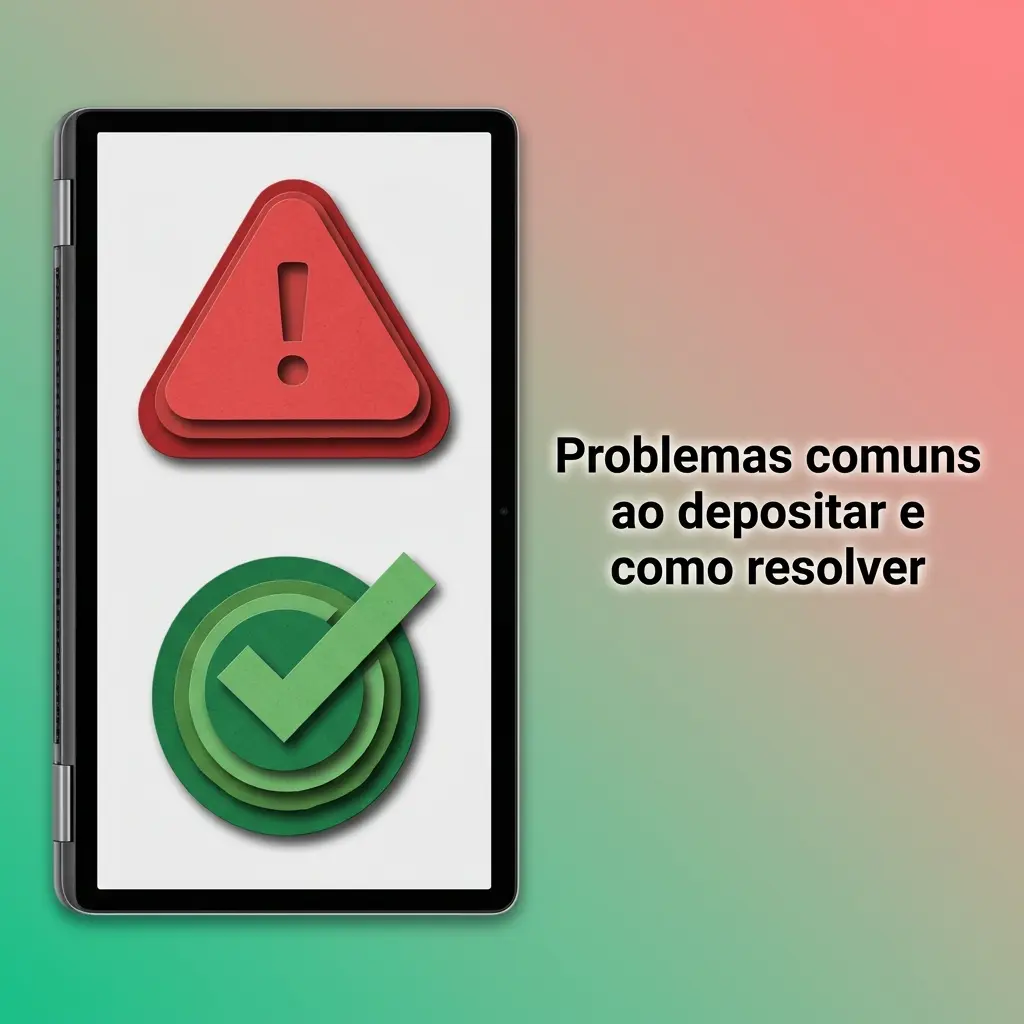 Checklist de problemas ao depositar: Pix recusado, saldo não creditado, dados divergentes, rede cripto errada e verificação pendente
